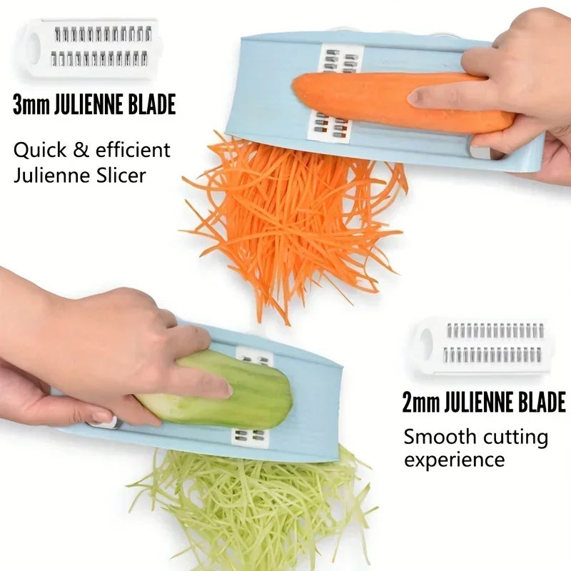 5 in 1 Multi-Functional Vegetable Chopper Onion Chopper Food Chopper Kitchen Mandoline Slicer Veggie Dicer Cutter Garlic grinder