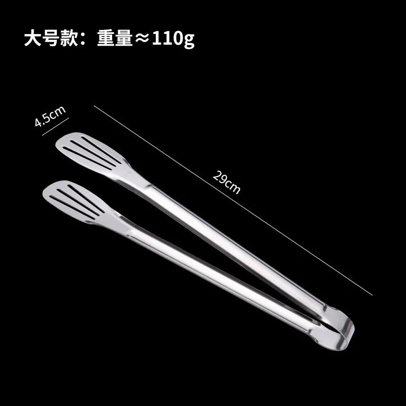 Multipurpose 304 Stainless Steel Meal Clip with Three-line Hollowed-out Design, Ideal for Grilling, Serving, and More,Food Clip