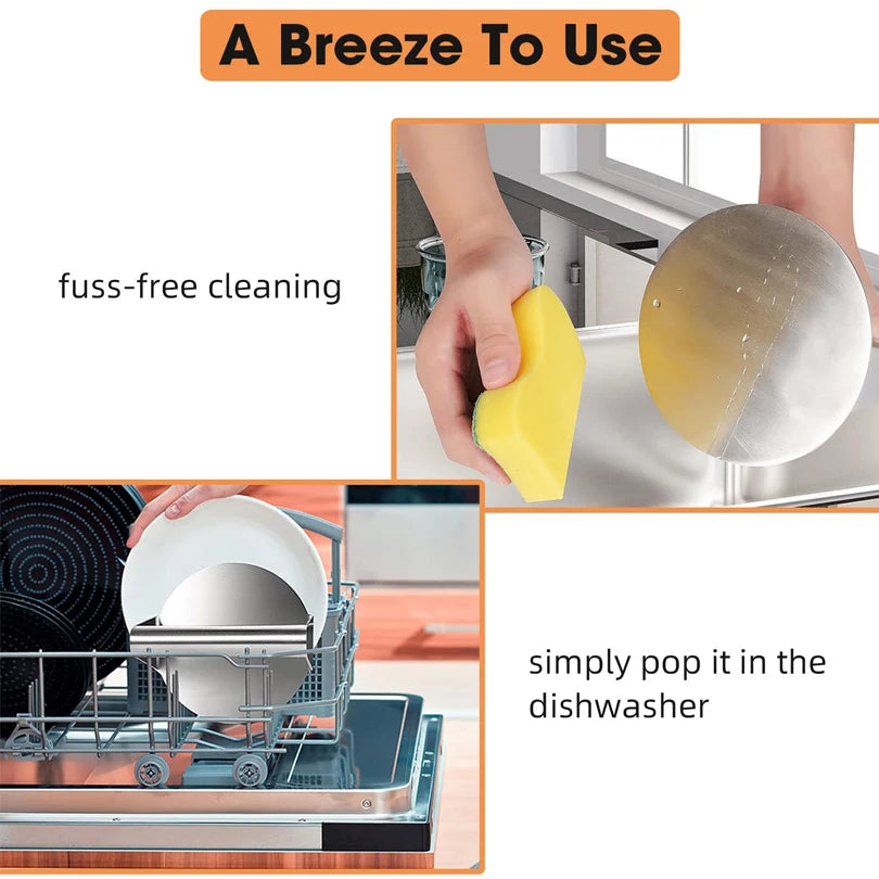 Stainless Steel Smash Burger Press Hamburger Patties Meat Masher Circular Meat Press Mold for Deli Meats Kitchen Accessories