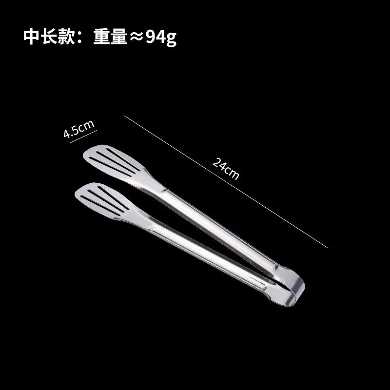 Multipurpose 304 Stainless Steel Meal Clip with Three-line Hollowed-out Design, Ideal for Grilling, Serving, and More,Food Clip