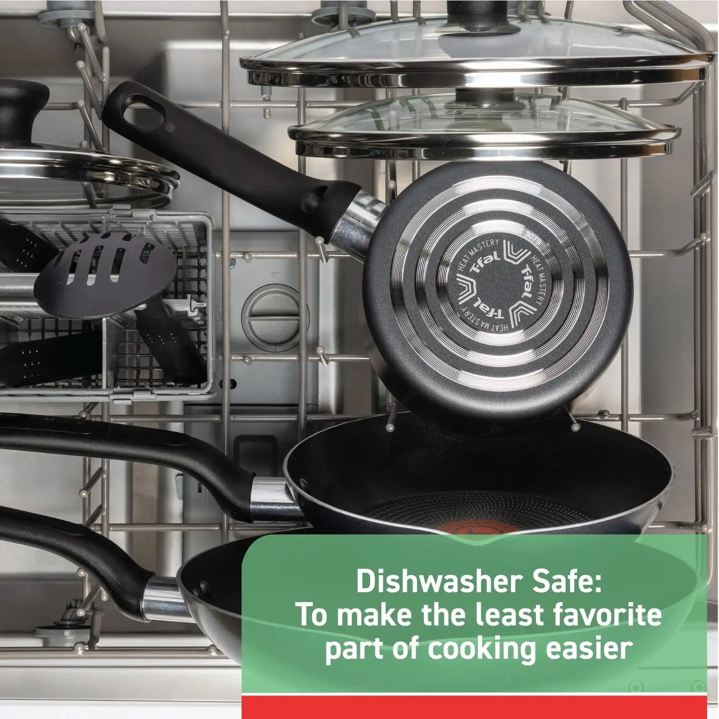 Easy Care, 20 Piece Non-Stick Pots and Pans Cookware Set, Grey