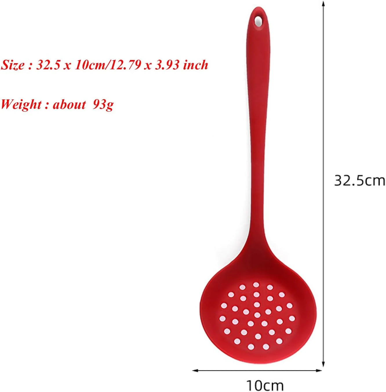 Silicone Skimmer Spoon Non-Stick Cooking Slotted Colander Spoon Skimmer Strainer Kitchen Sink Ladle Strainer Silicone Filter