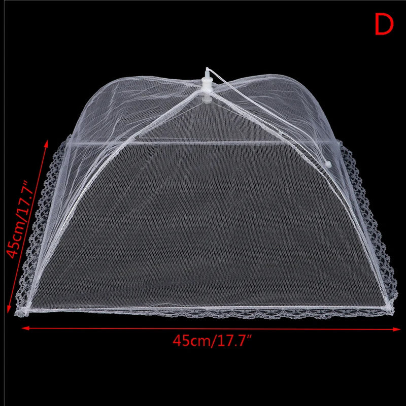 Food Covers Mesh Foldable Kitchen Anti Fly Mosquito Tent Dome Net Umbrella Picnic Protect Dish Cover Kitchen Accessories