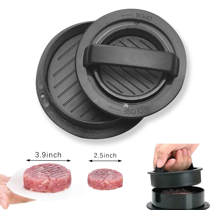 Stainless Steel Smash Burger Press Hamburger Patties Meat Masher Circular Meat Press Mold for Deli Meats Kitchen Accessories