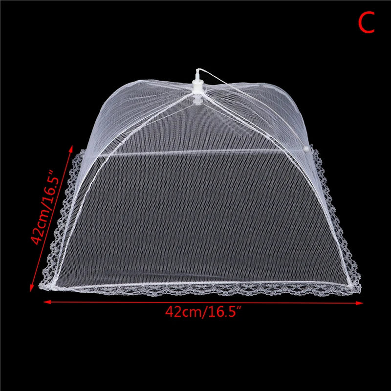 Food Covers Mesh Foldable Kitchen Anti Fly Mosquito Tent Dome Net Umbrella Picnic Protect Dish Cover Kitchen Accessories