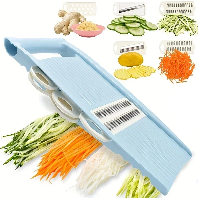 5 in 1 Multi-Functional Vegetable Chopper Onion Chopper Food Chopper Kitchen Mandoline Slicer Veggie Dicer Cutter Garlic grinder