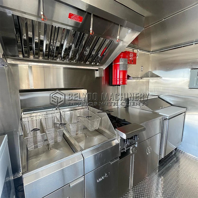 Hot Selling Catering Trailer Mobile Kitchen Bbq Grill Food Trailer Fully Equipped Pizza Oven Food Truck for Sale In USA
