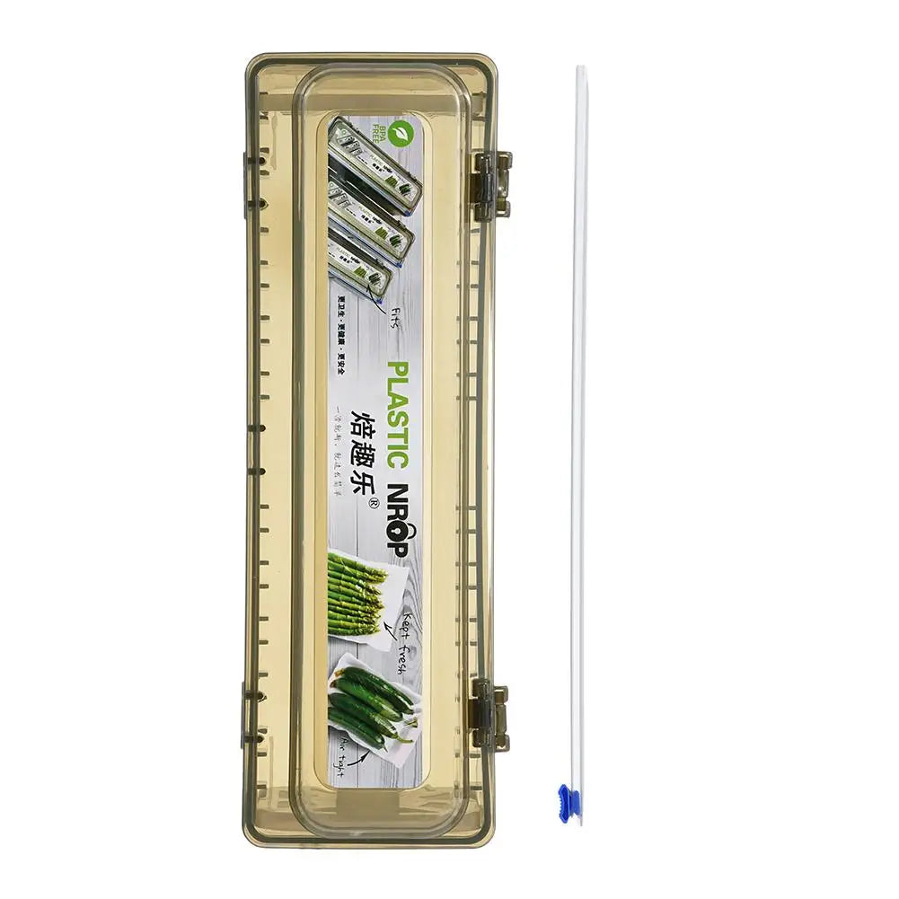 Plastic Wrap Dispenser Cling Film Cutter Kitchen Food Wrap Cutter Dispenser Organizer Kitchen Gadgets Tool Accessories