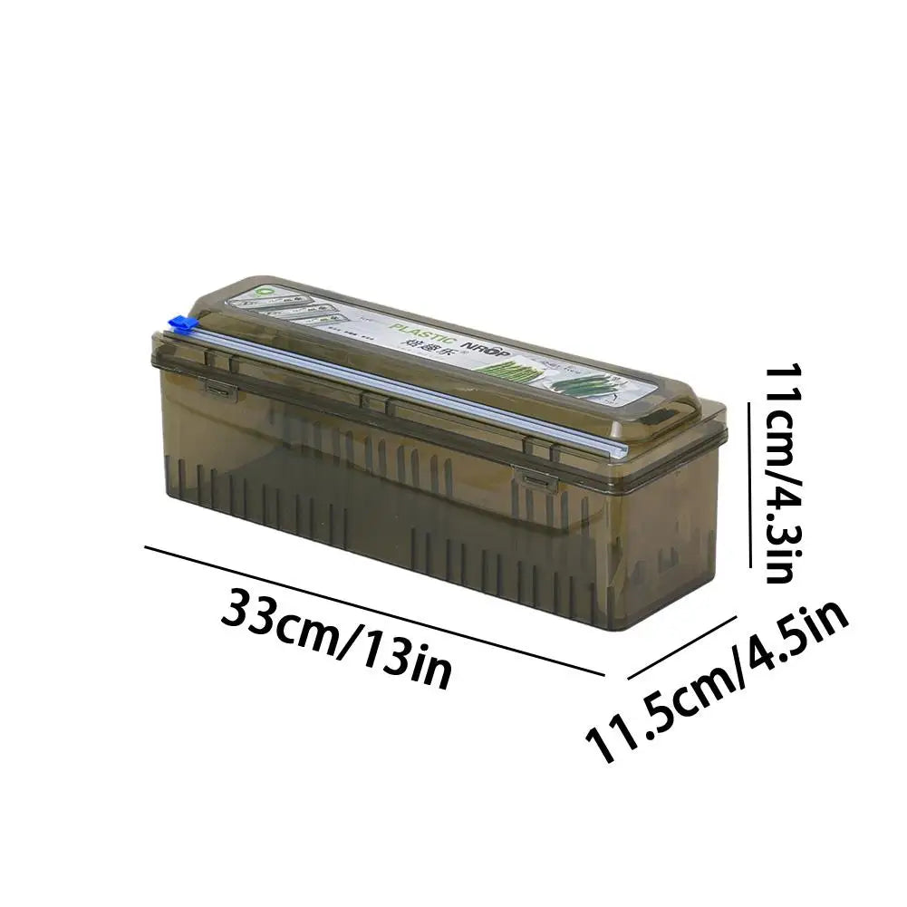 Plastic Wrap Dispenser Cling Film Cutter Kitchen Food Wrap Cutter Dispenser Organizer Kitchen Gadgets Tool Accessories