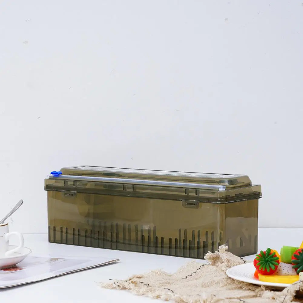 Plastic Wrap Dispenser Cling Film Cutter Kitchen Food Wrap Cutter Dispenser Organizer Kitchen Gadgets Tool Accessories