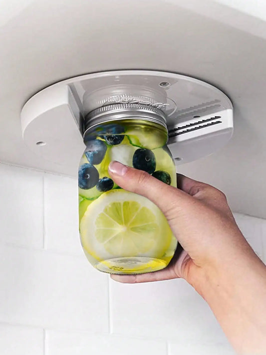 1pc Circular Can Opener Kitchen Cabinet Bottom Cover Bottle Opener Table Bottom Can Opener